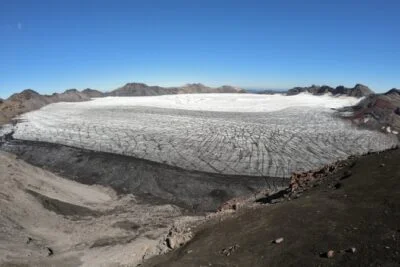 Caldera y glaciar de los Nevados de Sollipulli