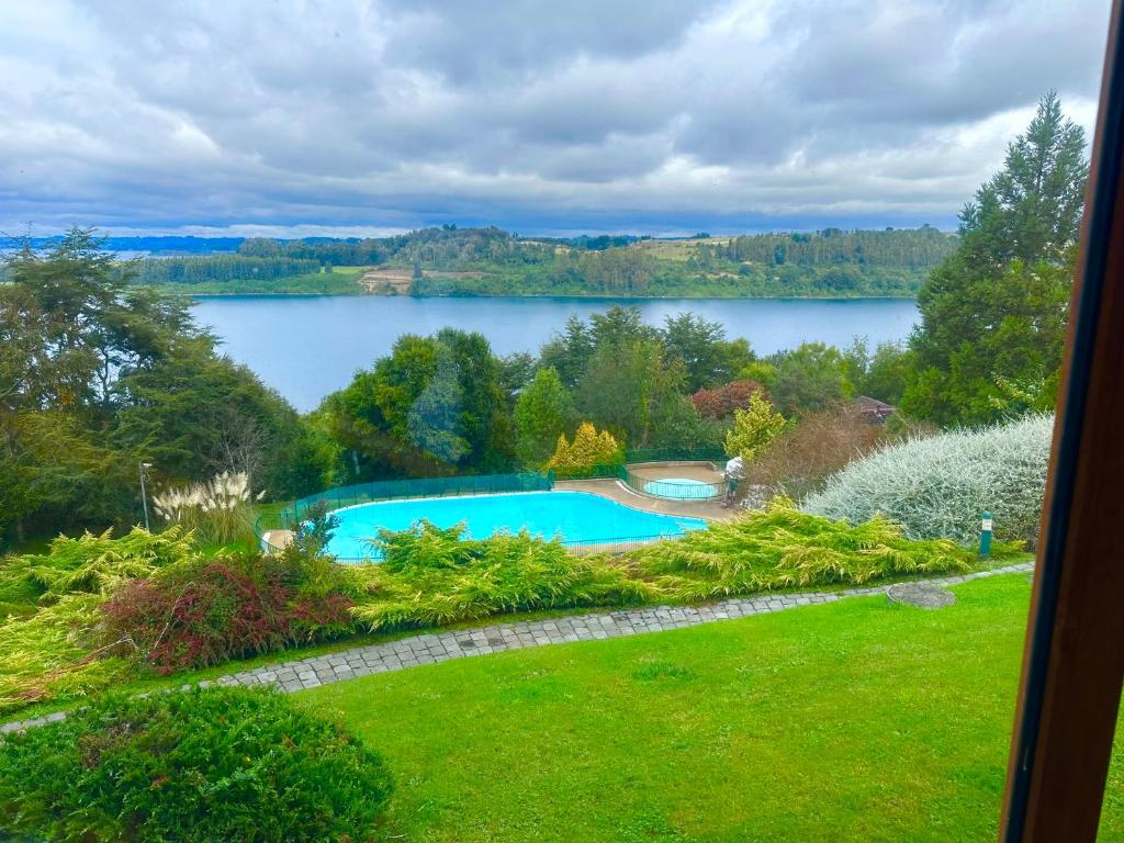 cabaña en frutillar con piscina