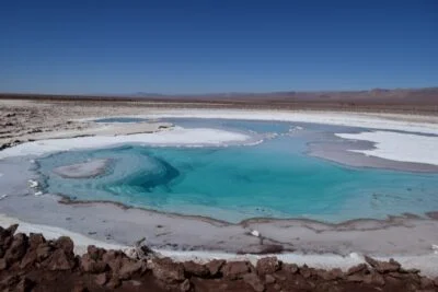 Lagunas Escondidas de Baltinache en el Desierto de Atacama
