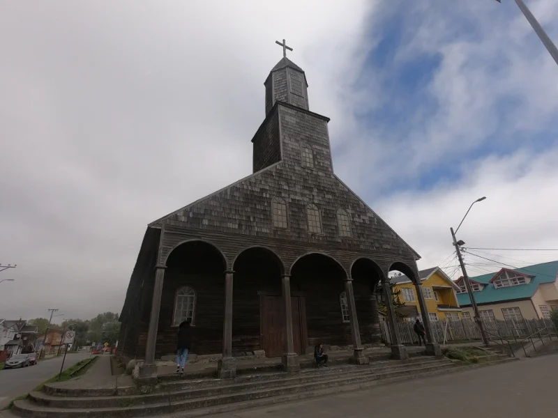 Iglesia Santa María de Loreto de Achao en la isla Quinchao
