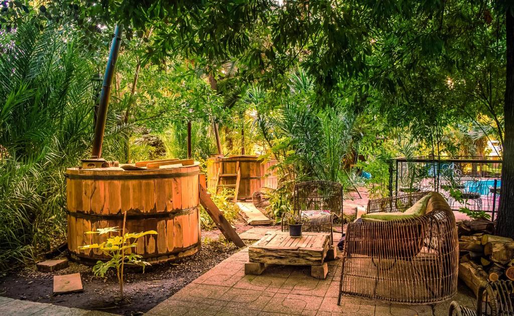 cabañas con tinajas en los andes